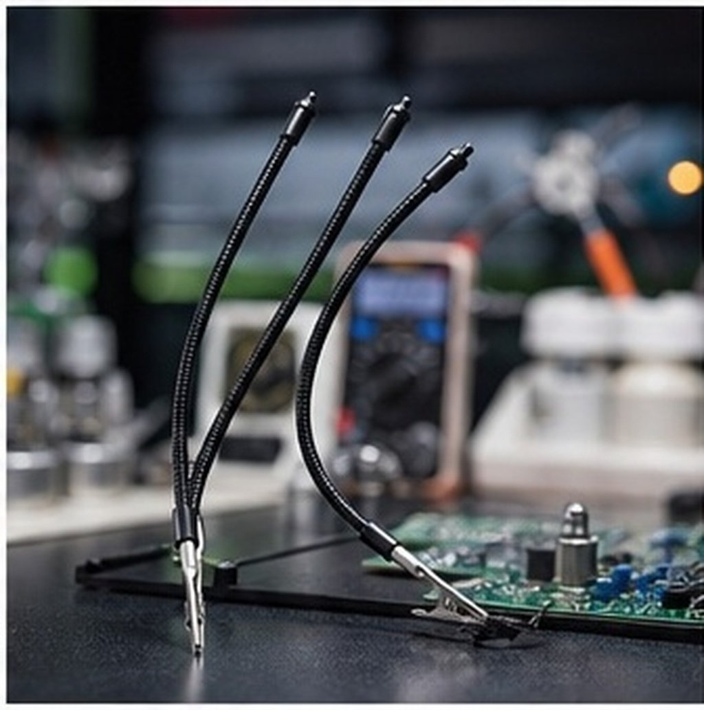 Electronics Repair Tools - Esnek Kollara Sahip 3 Adet Lehimleme